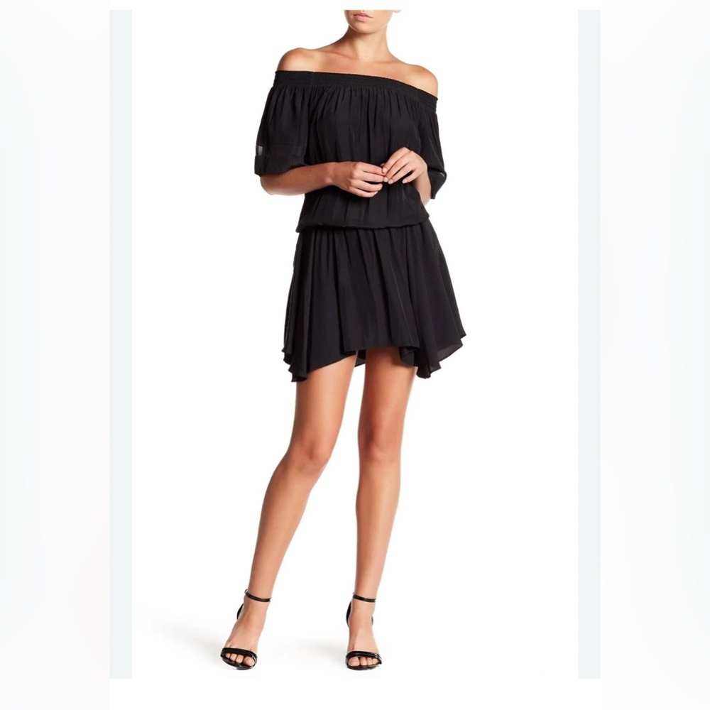 RAMY BROOK NWT Jessica Off the Shoulder Mini Dress Size Small